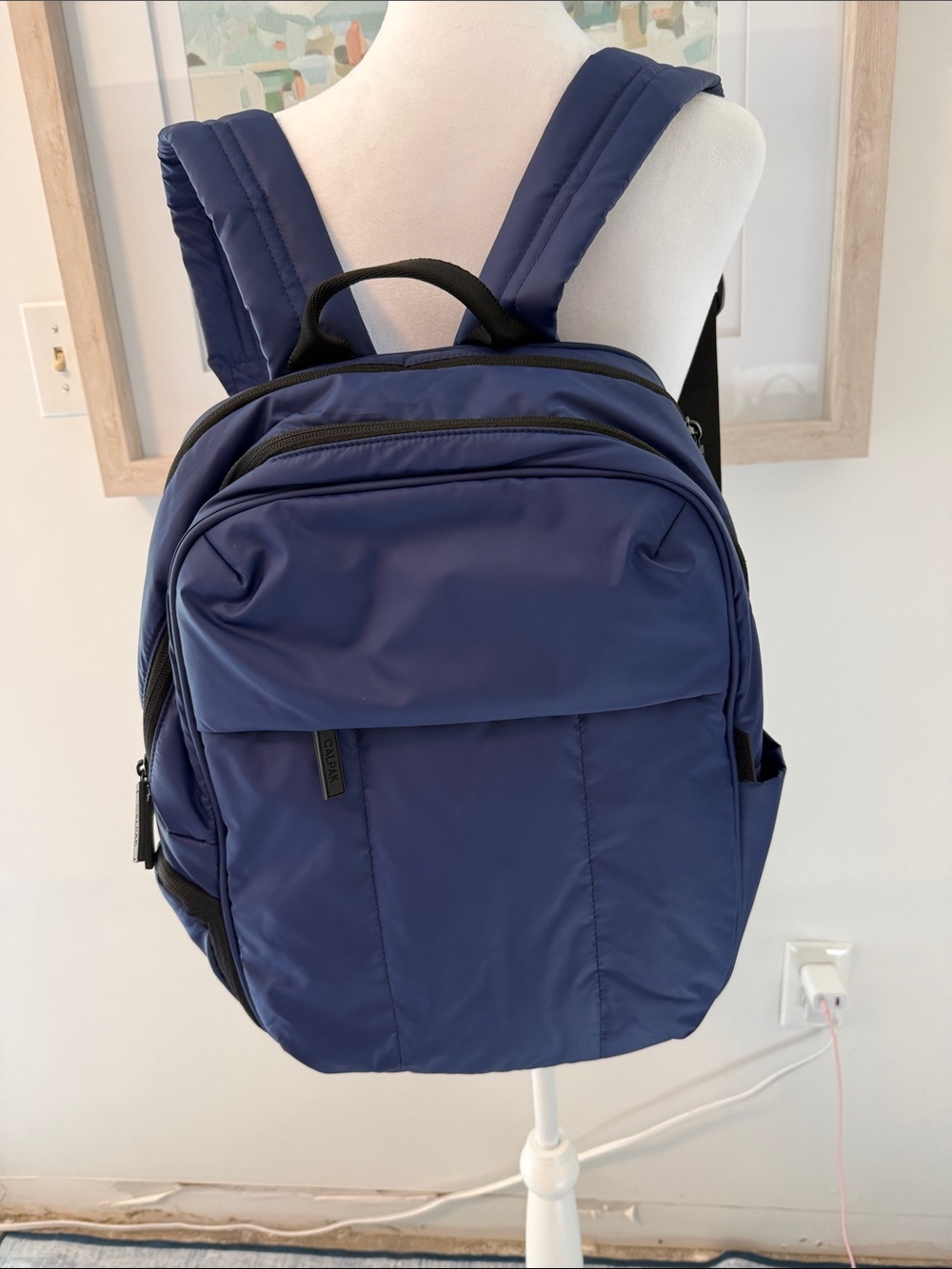 Calpak Navy Blue Lightweight Luka Backpack